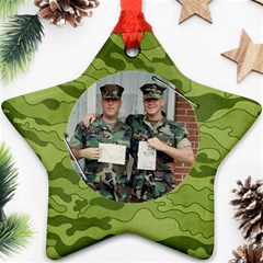 Camouflage ornament-star (2 sides) - Star Ornament (Two Sides)