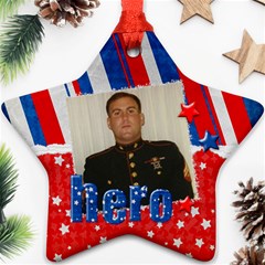 Hero/Military ornament-star (2 sides) - Star Ornament (Two Sides)