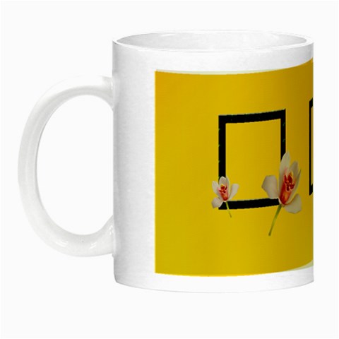 Yellow Luminous Mug By Elena Petrova Left