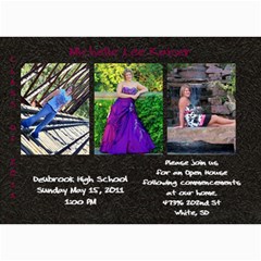 shelly grad invite3 - 5  x 7  Photo Cards