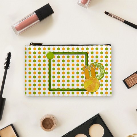Sunshine Beach Small Cosmetic Bag 1 By Lisa Minor Front