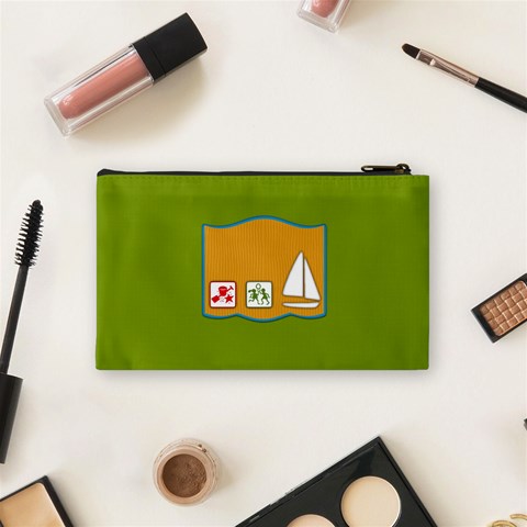 Sunshine Beach Small Cosmetic Bag 1 By Lisa Minor Back