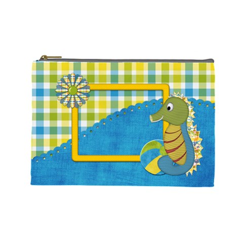Sunshine Beach Large Cosmetic Bag 1 By Lisa Minor Front