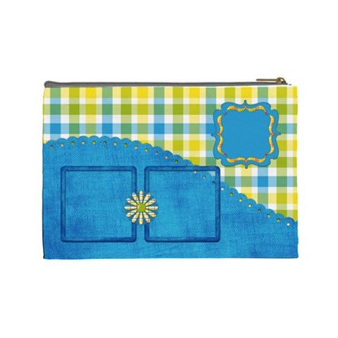 Sunshine Beach Large Cosmetic Bag 1 By Lisa Minor Back