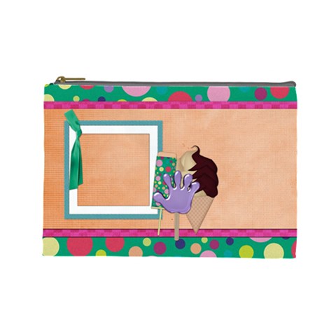 Picadilly Summer Large Cosmetic Bag 1 By Lisa Minor Front