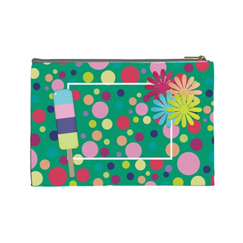 Picadilly Summer Large Cosmetic Bag 1 By Lisa Minor Back