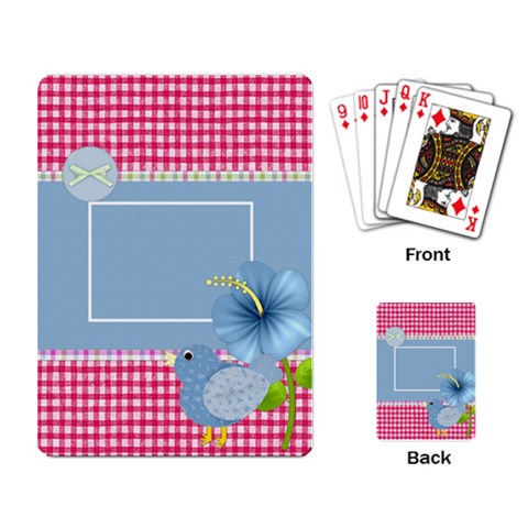 Eggzactly Spring Playing Cards 3 By Lisa Minor Back