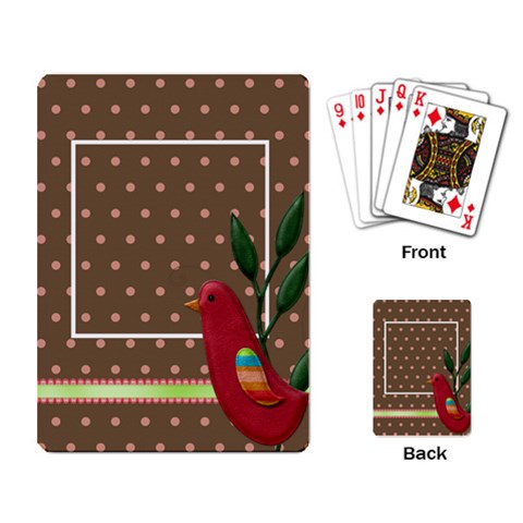 Buttercup Playing Cards 1 By Lisa Minor Back