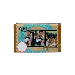 we are happy family - Cosmetic Bag (Small) we are happy family - Cosmetic Bag (Small)