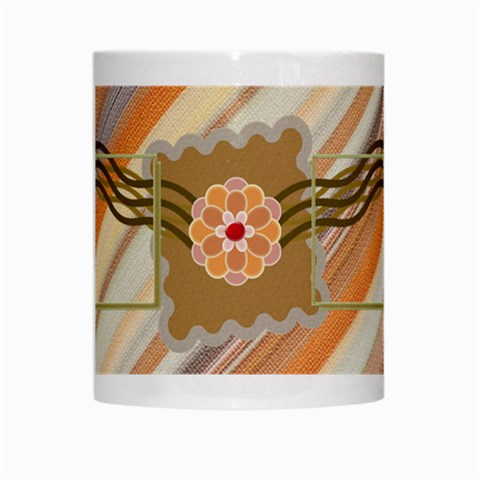 Orange Flower Mug By Daniela Center