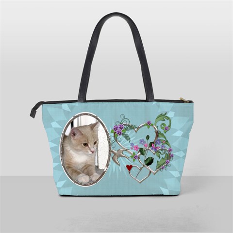 Pretty Blue Design Shoulder Handbag By Lil Back