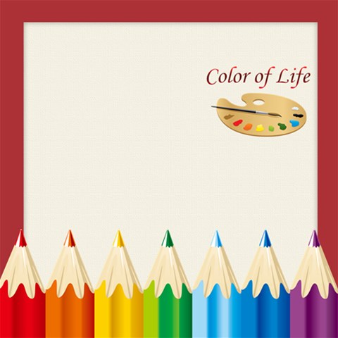 Color Of Life By Wood Johnson 12 x12  Scrapbook Page - 1