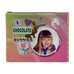 I Love Chocolate Bunnies XL Easter Treat Bag (Cosmetic Bag) - Cosmetic Bag (XL)