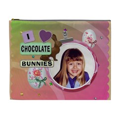I Love Chocolate Bunnies Xl Easter Treat Bag (cosmetic Bag)