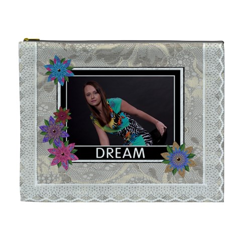 Dream/success Xl Cosmetic Bag By Lil Front