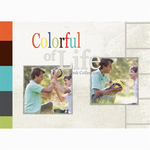Colorful Of Life By Joely 7 x5  Photo Card - 2