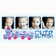 Cute As A Button Photo Card