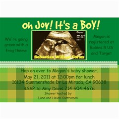 megan baby shower - 5  x 7  Photo Cards