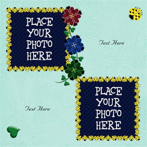 Ladybug 8x8 Scrapbook Pages By Chere s Creations 8 x8  Scrapbook Page - 8