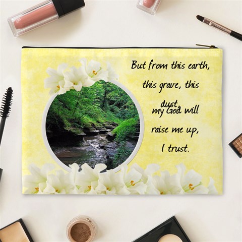 Easter Religious Xl Cosmetic Bag By Laurrie Back