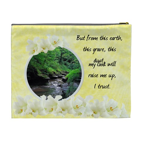 Easter Religious Xl Cosmetic Bag By Laurrie Back