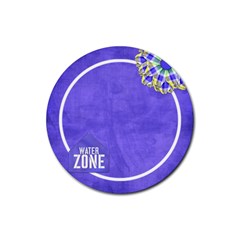 Celebrate in the Sun Round Coaster 1 - Rubber Round Coaster (4 pack)