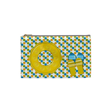 Sunshine Beach Small Cosmetic Bag 1 By Lisa Minor Front