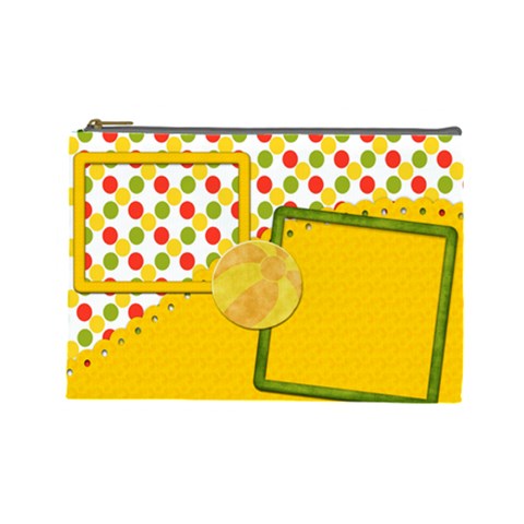 Sunshine Beach Large Cosmetic Bag 1 By Lisa Minor Front
