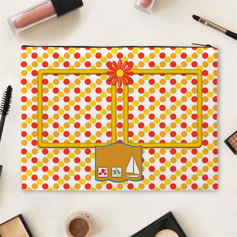 Sunshine Beach Xl Cosmetic Bag 1 By Lisa Minor Back