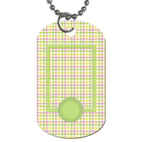 Eggzactly Spring 2 Sided Dog Tag 1 By Lisa Minor Back