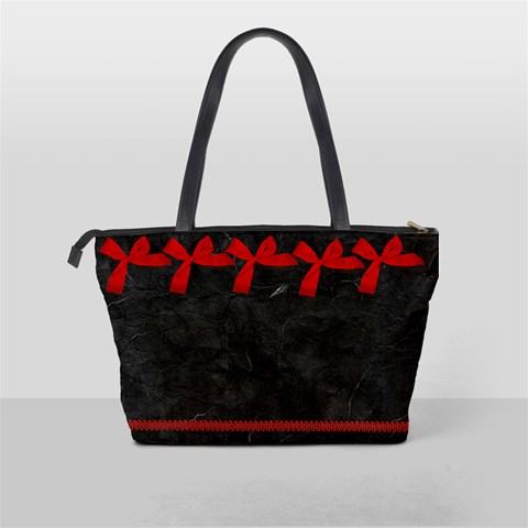 Red/black Classis Shoulder Bag By Kim White Back