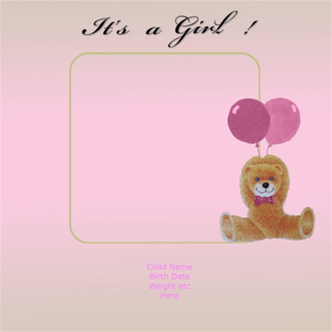 Baby Girl Scrapbook Of First s 12x12, 30 Pages By Deborah 12 x12 Scrapbook Page - 1 Baby Girl Scrapbook Of First s 12x12, 30 Pages By Deborah 12 x12 Scrapbook Page - 1