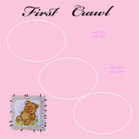 Baby Girl Scrapbook Of First s 12x12, 30 Pages By Deborah 12 x12 Scrapbook Page - 25 Baby Girl Scrapbook Of First s 12x12, 30 Pages By Deborah 12 x12 Scrapbook Page - 25