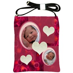 I Heart You Pink Sling Bag - Shoulder Sling Bag I Heart You Pink Sling Bag - Shoulder Sling Bag