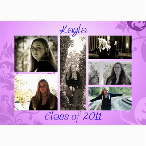 Kayla Announcment 2 By Tammy Baker 7 x5  Photo Card - 2
