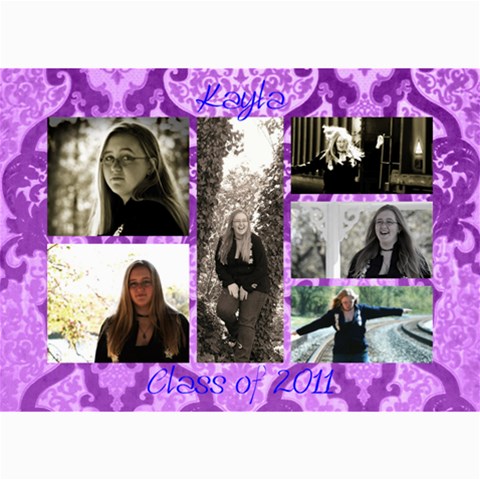 Kayla Announcment 2 By Tammy Baker 7 x5  Photo Card - 4