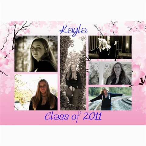 Kayla Announcment 2 By Tammy Baker 7 x5  Photo Card - 5