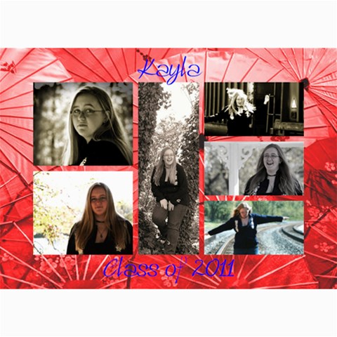Kayla Announcment 2 By Tammy Baker 7 x5  Photo Card - 10