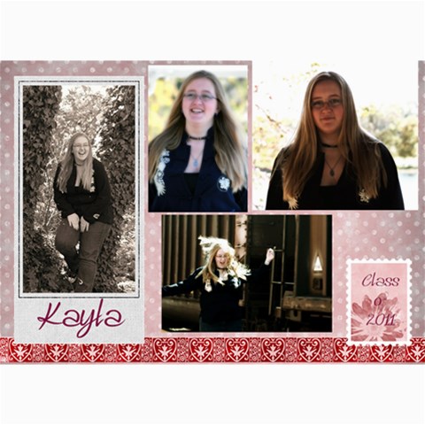 Kayla Announcement 2011 By Tammy Baker 7 x5  Photo Card - 8