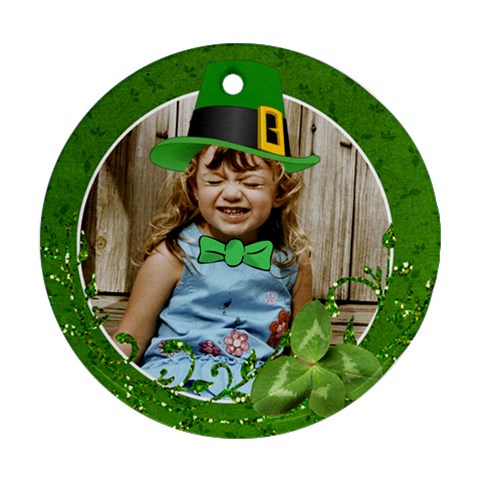 St  Patricks/irish Ornament, 2 Sides Front