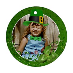 St. Patricks/Irish ornament, 2 sides- template - Round Ornament (Two Sides)