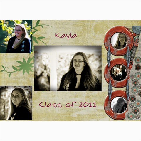 Kayla Announcement 2011(1) By Tammy Baker 7 x5  Photo Card - 2