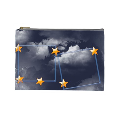 Cloud Stars Cosmetic Bag (l) By Elena Petrova Front