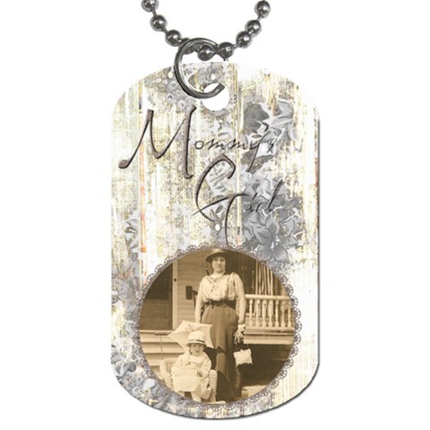 Mommy s Girl Mothers Day Double Sided Dog Tag By Catvinnat Front