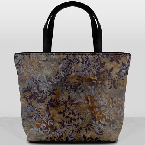 Batik Leaves Small Bucket Bag By Bags n Brellas Back