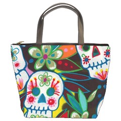 dias de los muertos bucket bag