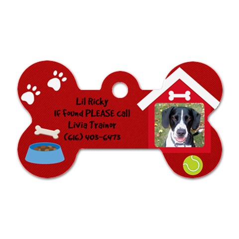 Rickys Dog Tag By Michelle Front