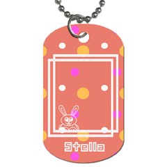 Hunny Bunny dog tag 2s - Dog Tag (Two Sides)