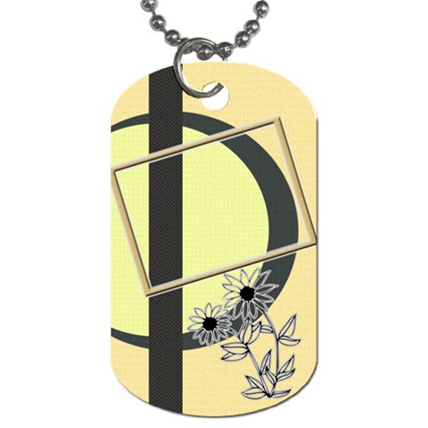 Sunflower Dog Tag 2s By Daniela Back