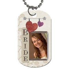 Bride/Groom 2-Sided Dog Tag - Dog Tag (Two Sides)